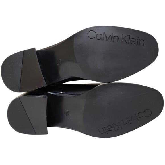 Calvin Klein Women Jasen Block Heel Dress Ankle Booties Size US 7.5M Black - Picture 4 of 5